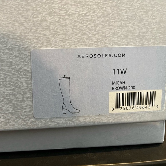 Aerosoles Micah Stretch Brown Knee High Boots Size 11 - Picture 7 of 7